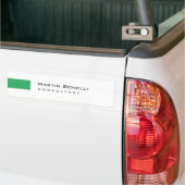 Moderner White Green Simple Consultant Autoaufkleber (Auf Lkw)