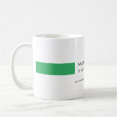 Moderner White Green Simple Consultant Kaffeetasse (Links)