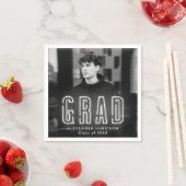 Moderner White Neon Foto Abschluss Serviette (Beispiel)