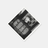 Moderner White Neon Foto Abschluss Serviette (Ecke)