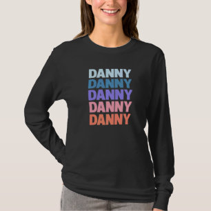 Moderner, wiederholter Text Danny T-Shirt