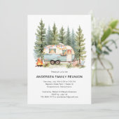 Moderner Wiedersehen Rustikaler Wald Einfache Einl Einladung (Stehend Vorderseite)