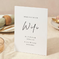 Moderner Wifi-Code, Wifi Connect Einladung