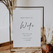 Moderner Wifi-Code, Wifi Connect Einladung