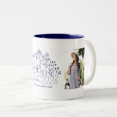 Moderner Wildblume-Abschluss Zweifarbige Tasse (VorderseiteRechts)