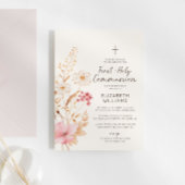 Moderner Wildblume Garten Erste Heilige Kommune Einladung