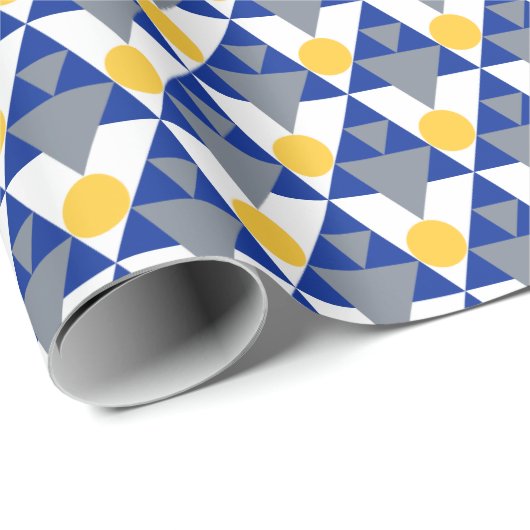 Moderner Winter Geschenkpapier (Rolleneckpunkt)