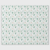 MODERNER WINTER GREENERY URLAUB GESCHENKPAPIER (Flach)