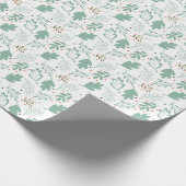 MODERNER WINTER GREENERY URLAUB GESCHENKPAPIER (Ecke)