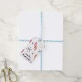 Moderner Winter im Mittelalter Geschenkanhänger (Mit Garn)