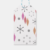 Moderner Winter im Mittelalter Geschenkanhänger (Rückseite)