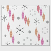 Moderner Winter im Mittelalter Geschenkpapier (Flach)