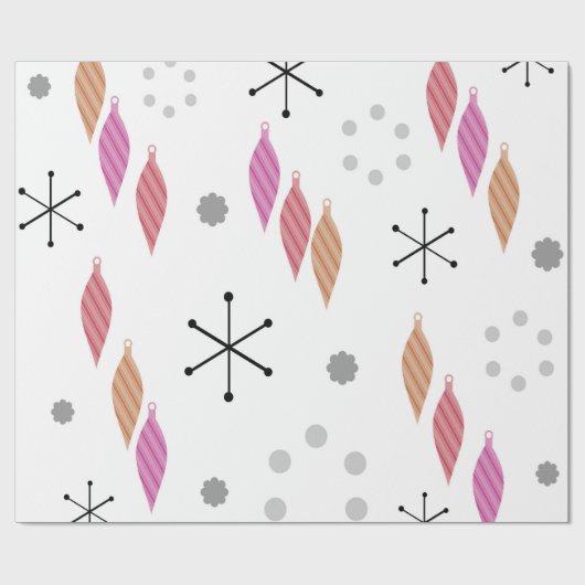 Moderner Winter im Mittelalter Geschenkpapier (Flach)