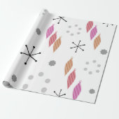 Moderner Winter im Mittelalter Geschenkpapier (Ungerollt)