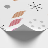 Moderner Winter im Mittelalter Geschenkpapier (Ecke)