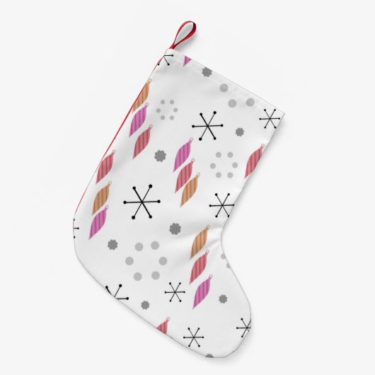 Moderner Winter im Mittelalter Kleiner Weihnachtsstrumpf (Vorderansicht (hängend))