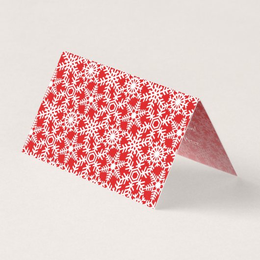 Moderner Winter Snowflake Web Holiday Gruß (Vorderseite)