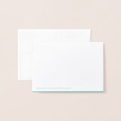 Moderner Winter Snowflake Web Holiday Gruß Folienkarte (Rückseite mit Umschlag)