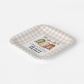 Moderner Winter Ugly Sweater Baby Dusche Cocktail Pappteller (Gewinkelt)