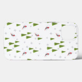 Moderner Winterschnee Case-Mate iPhone Hülle (Rückseite (Horizontal))