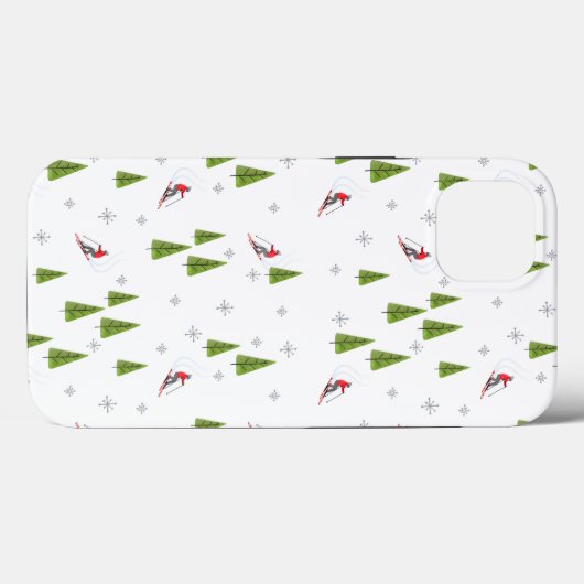 Moderner Winterschnee Case-Mate iPhone Hülle (Rückseite (Horizontal))