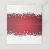 Moderner Winterschnee | Feiertage Platzkarte (Außenseite Aufgefaltet)