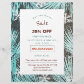 Moderner Winterschnee - Werbeaktion Flyer (Vorne)