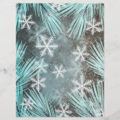 Moderner Winterschnee - Werbeaktion Flyer (Hinten)