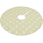 Moderner Winterschneeflocken-Allround-Printsprint Polyester Weihnachtsbaumdecke (Schrägansicht)