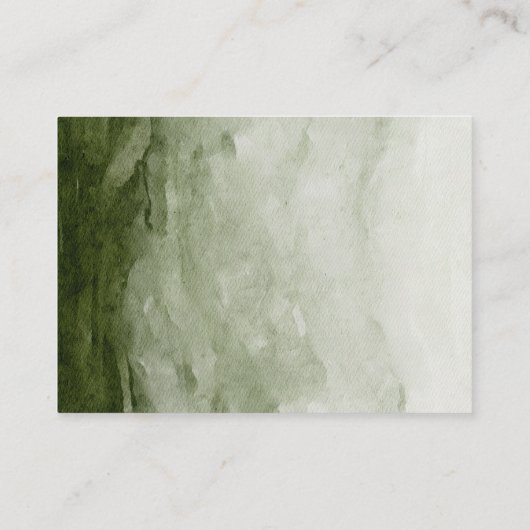 Moderner Winterwald mit Schnee Begleitkarte (Rückseite)