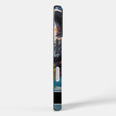 Moderner Winterwolf - individueller Name Case-Mate iPhone Hülle (Rückseite / Rechts)