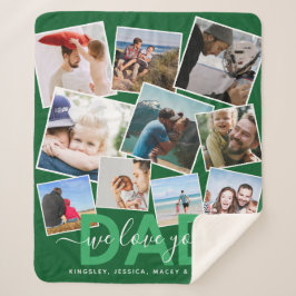Moderner "Wir Liebe You" Foto Collage Vater Sherpa Sherpadecke