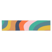 Moderner, wirbelnder Hintergrund Kurzer Tischläufer (Horizontal)