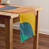 Moderner, wirbelnder Hintergrund Kurzer Tischläufer (Beispiel)