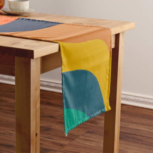 Moderner, wirbelnder Hintergrund Kurzer Tischläufer (Beispiel)