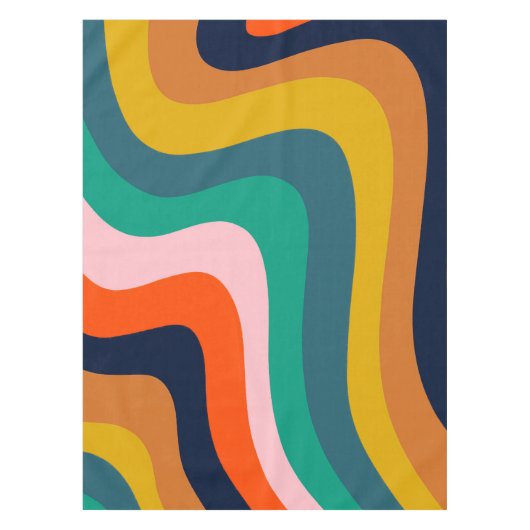 Moderner, wirbelnder Hintergrund Tischdecke (Vorderseite)