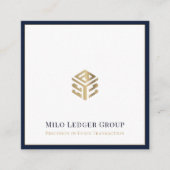 Moderner Wirtschaftsprüfer CPA Steuerberater Quadratische Visitenkarte (Vorderseite)