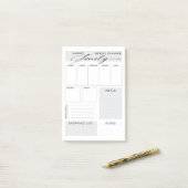 Moderner Wochenplaner Post-it Klebezettel (Auf Schreibtisch)