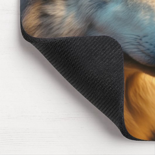 Moderner Wolf Nah-up Mousepad (Ecke)