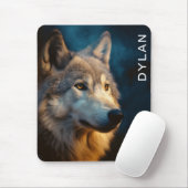 Moderner Wolf Nah-up Mousepad (Mit Mouse)