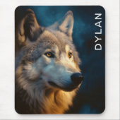 Moderner Wolf Nah-up Mousepad (Vorne)