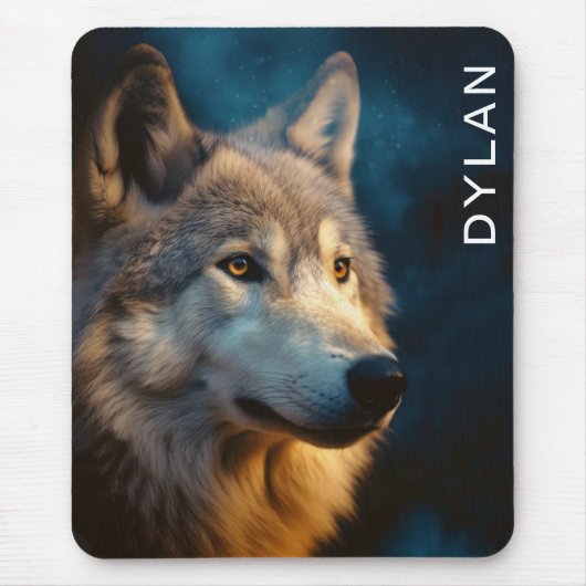 Moderner Wolf Nah-up Mousepad (Vorne)