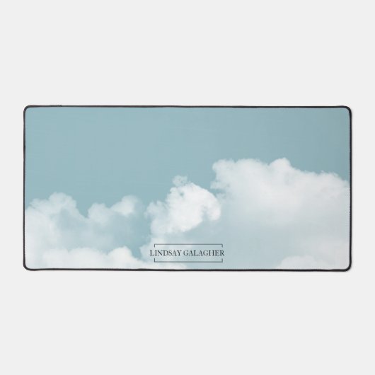 Moderner Wolkenhimmel Schreibtischunterlage (Vorderseite)