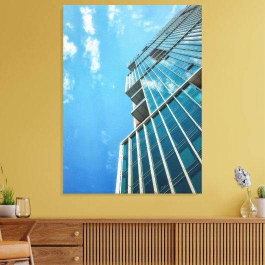 Moderner Wolkenkratzer Leinwanddruck (Insitu (Wohnzimmer))