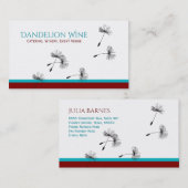 Moderner wunderlicher roter aquamariner schwarzer visitenkarte (Vorne/Hinten)