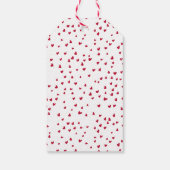 Moderner XOXO Rot-Rot-Rot-Rosa-Valentinstag Geschenkanhänger (Rückseite)