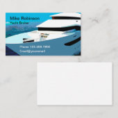 Moderner Yachtmakler Visitenkarte (Vorne/Hinten)