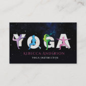 Moderner Yoga Instructor Style | Ganzheitliche Hei Visitenkarte (Vorderseite)