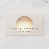 Moderner Yoga Instructor Zen Gold Circle Visitenkarte (Vorderseite)