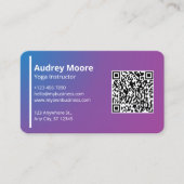 Moderner Yoga-Lehrer Visitenkarte (Vorderseite)